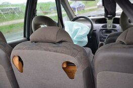 Kop-staart-botsing in Opmeer