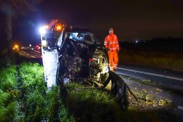 Automobiliste gewond na eenzijdig ongeval N241 bij Wognum