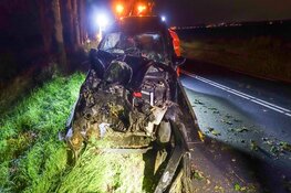 Automobiliste gewond na eenzijdig ongeval N241 bij Wognum