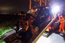 Automobiliste gewond na eenzijdig ongeval N241 bij Wognum
