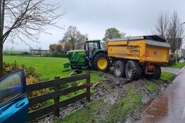 Gewonde bij botsing tussen tractor en auto in Spanbroek