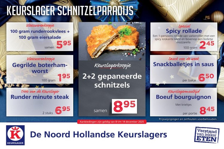 Weekaanbieding bij het Keurslagertrio