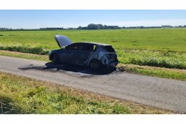Overval in Opmeer, vluchtauto uitgebrand in Midwoud