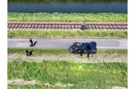 Overval in Opmeer, vluchtauto uitgebrand in Midwoud