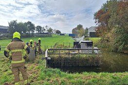 Stroomstoring door brand in stroomhuisje in Hoogwoud