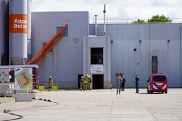 Brand in testruimte van betonfabriek