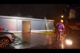 Brand in fietsenstalling in Opmeer