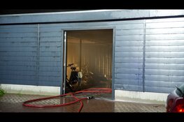 Brand in fietsenstalling in Opmeer