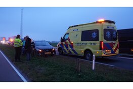 Schade en vertraging na botsing op N241