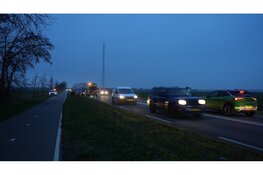 Schade en vertraging na botsing op N241