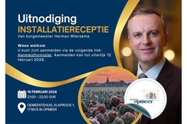 Installatie Herman Wiersema als burgemeester van Opmeer